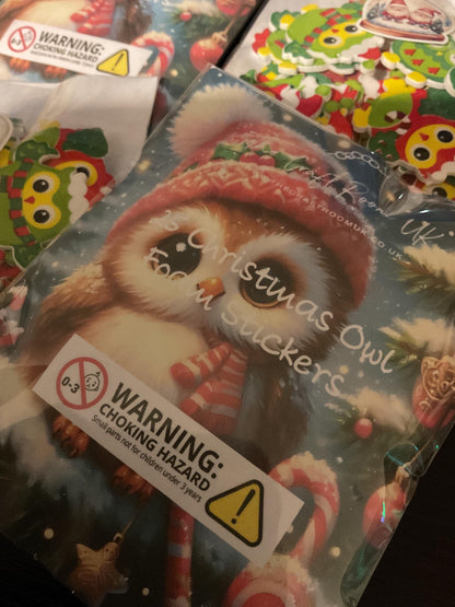 Christmas Owl Foam Stickers