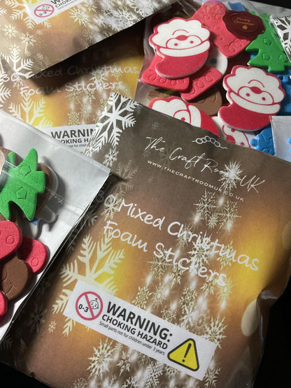 Mixed Christmas Foam Stickers