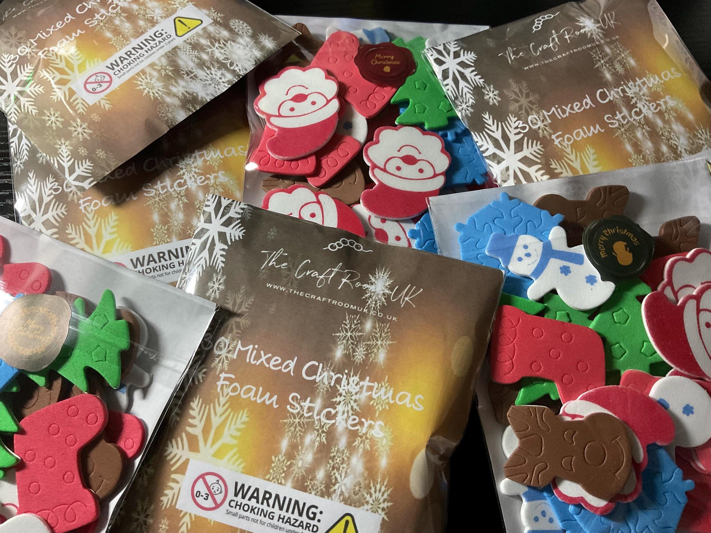 Mixed Christmas Foam Stickers