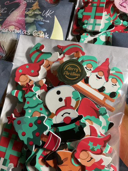 Christmas Gonk Foam Stickers