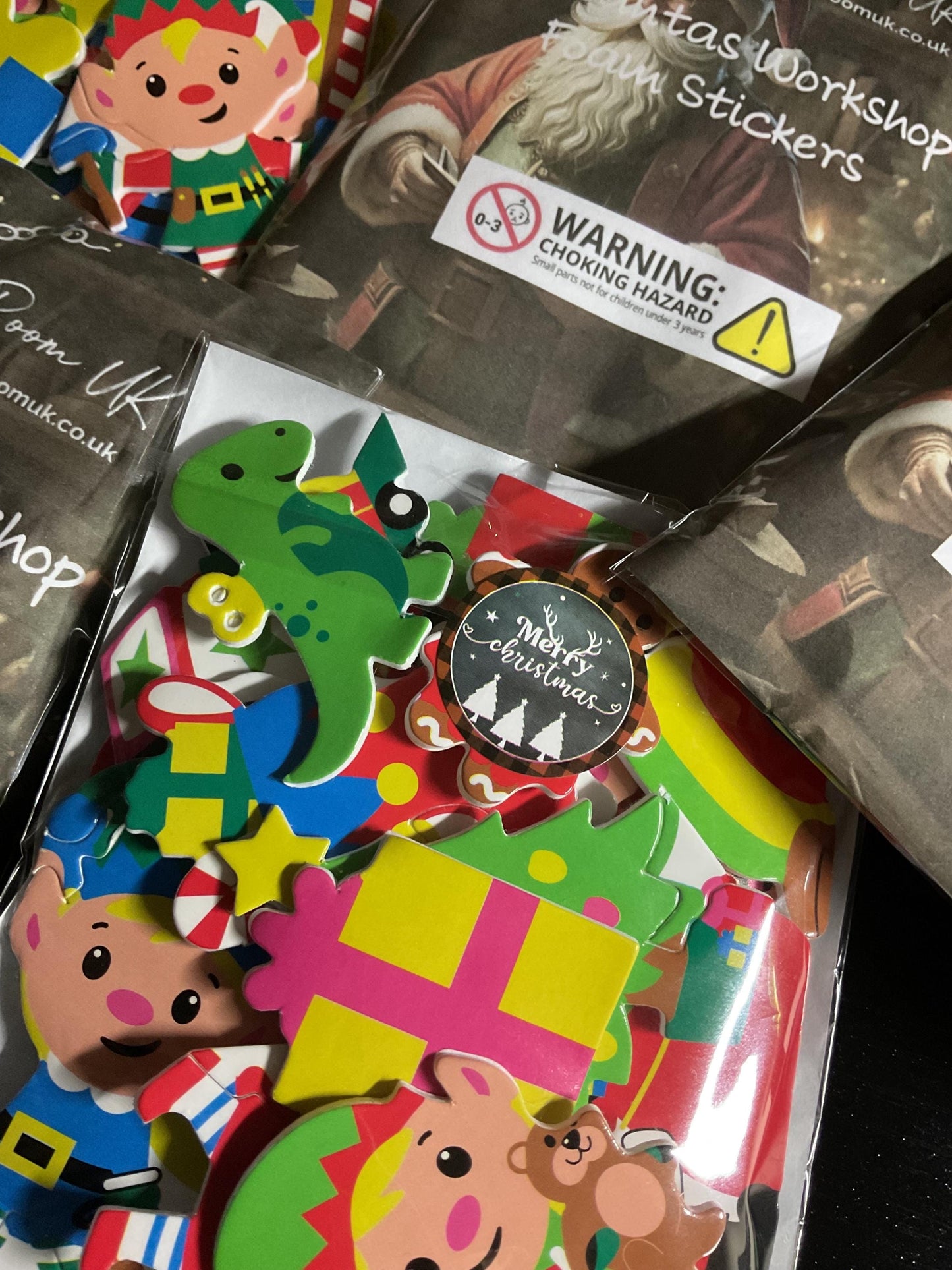 Santas Workshop Christmas Foam Stickers